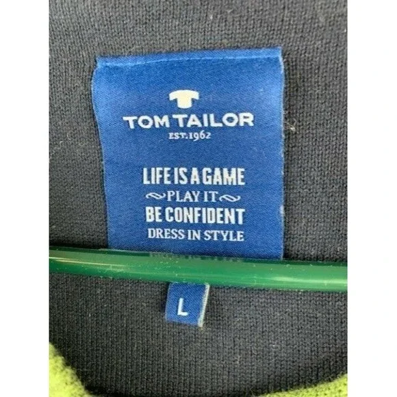 Tom Taylor Size L Mens Olive Green Sweater Long Sleeve - Picture 4 of 5